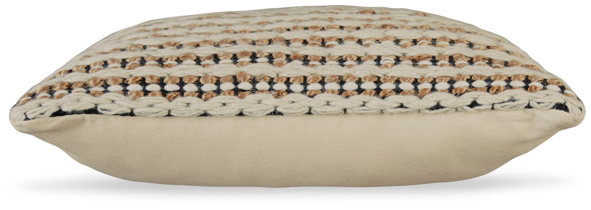 Nealington - Pillow - Brown / Black / White