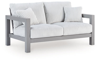 Hurley Park - Loveseat With Cushion - Gray
