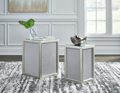 Traleena - Nesting End Tables (Set of 2) - Silver Finish
