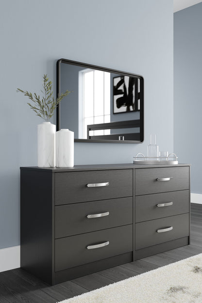 Finch - Six Drawer Dresser - 29'' Height - Black