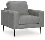 Hazela - 2 Pc. - Chair, Ottoman - Charcoal