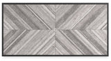 Beachcroft - Rectangular Dining Table With Umbrella Option - Black / Light Gray