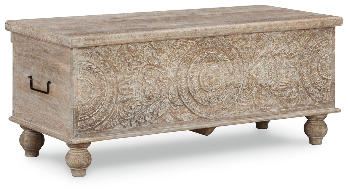 Fossil Ridge - Storage Bench - Beige