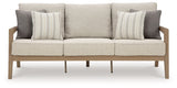 Hallow Creek - Sofa With Cushion - Driftwood
