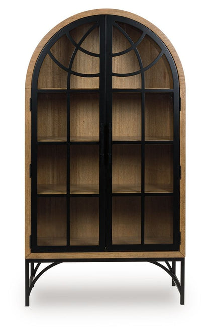 Gwenwich - Accent Cabinet - Natural / Black