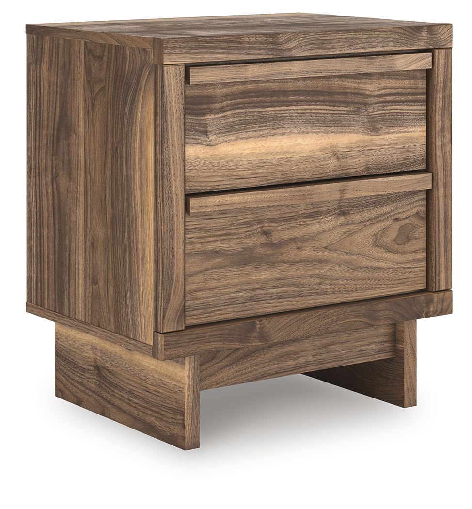 Chirason - Two Drawer Night Stand - Brown