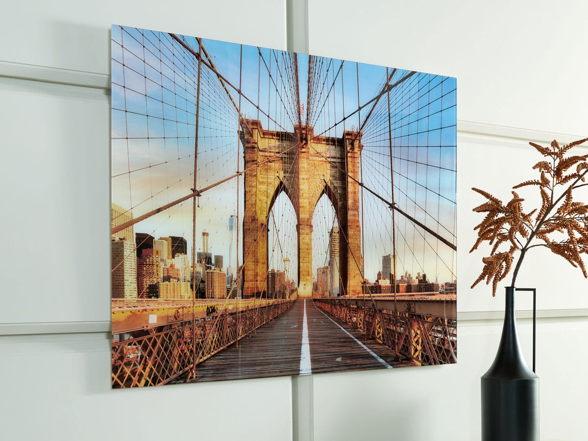 Shayward - Wall Art - Blue / Amber