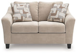 Willarae - Loveseat - Taupe