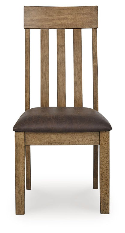 Urbinforte - Dining Upholstered Side Chair (Set of 2) - Light Brown