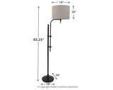 Anemoon - Metal Floor Lamp  - Black
