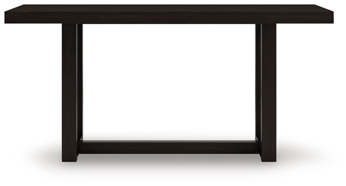 Neymorton - Rectangular Dining Room Counter Table - Dark Grayish Brown
