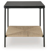 Minrich - Accent Table - Black / Natural