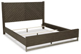 Arkenton - King Panel Bed - Grayish Brown