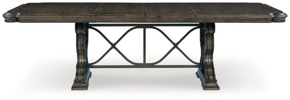 Maylee - Dining Extension Table - Dark Brown