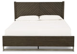 Arkenton - King Panel Bed - Grayish Brown