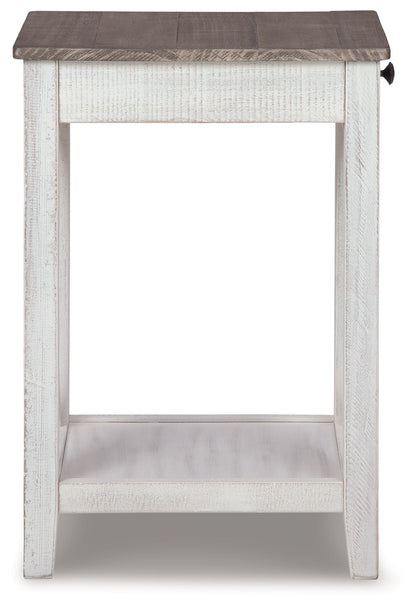 Adalane - Accent Table - White / Gray
