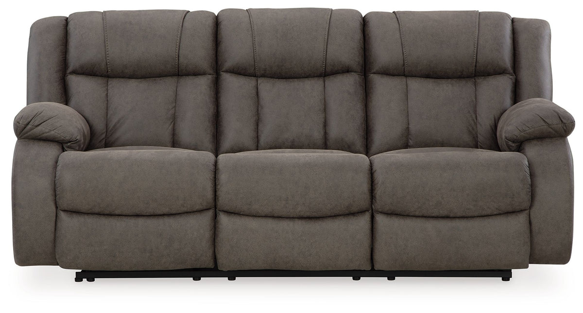 First Base - Reclining Sofa - Gunmetal