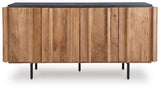 Quintavious - Accent Cabinet - Brown / Charcoal
