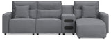 Modmax II - Reclining Sectional - Salt And Pepper