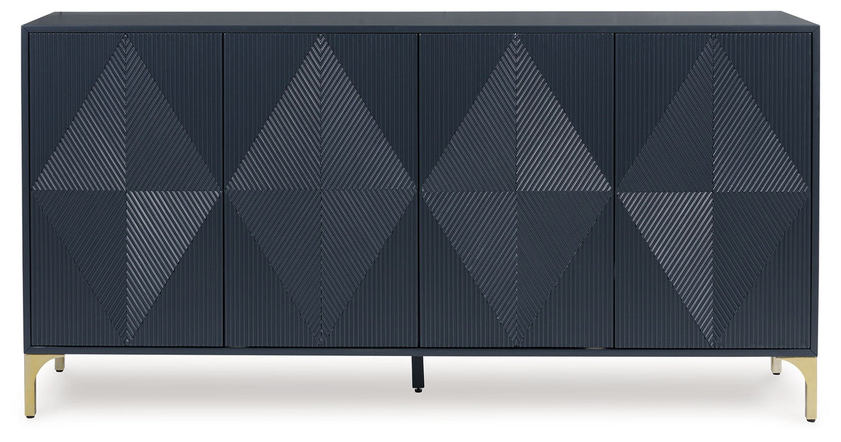 Loirwick - Accent Cabinet - Dark Blue