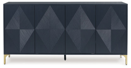 Loirwick - Accent Cabinet - Dark Blue