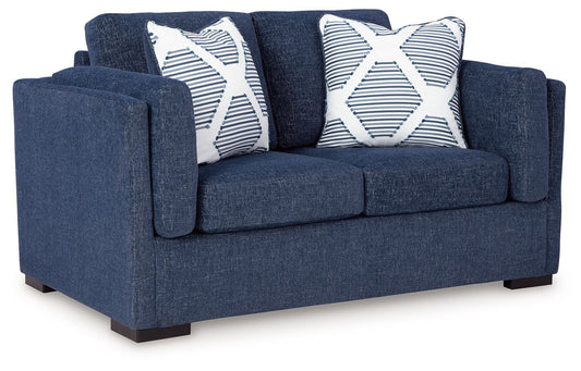 Evansley - Loveseat - Navy