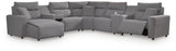 Modmax II - Reclining Sectional - Salt And Pepper