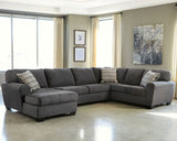 Ambee - Left Arm Facing Corner Chaise 3 Pc Sectional - Slate