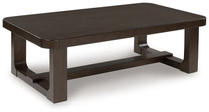 Breckington - Rectangular Cocktail Table - Dark Brown