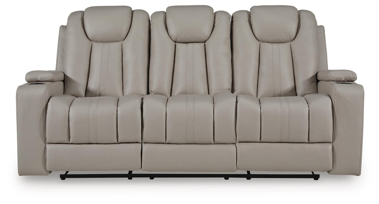 Elevate Edges - Reclining Sofa With Drop Down Table - Coin