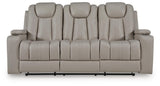 Elevate Edges - Reclining Sofa With Drop Down Table - Coin