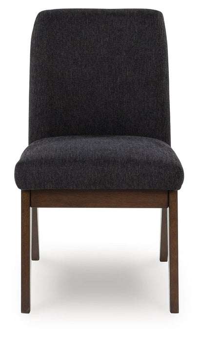 Dilenno - Dining Upholstered Side Chair (Set of 2) - Dark Brown