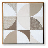 Harelman - Wall Art - Tan / Taupe / White