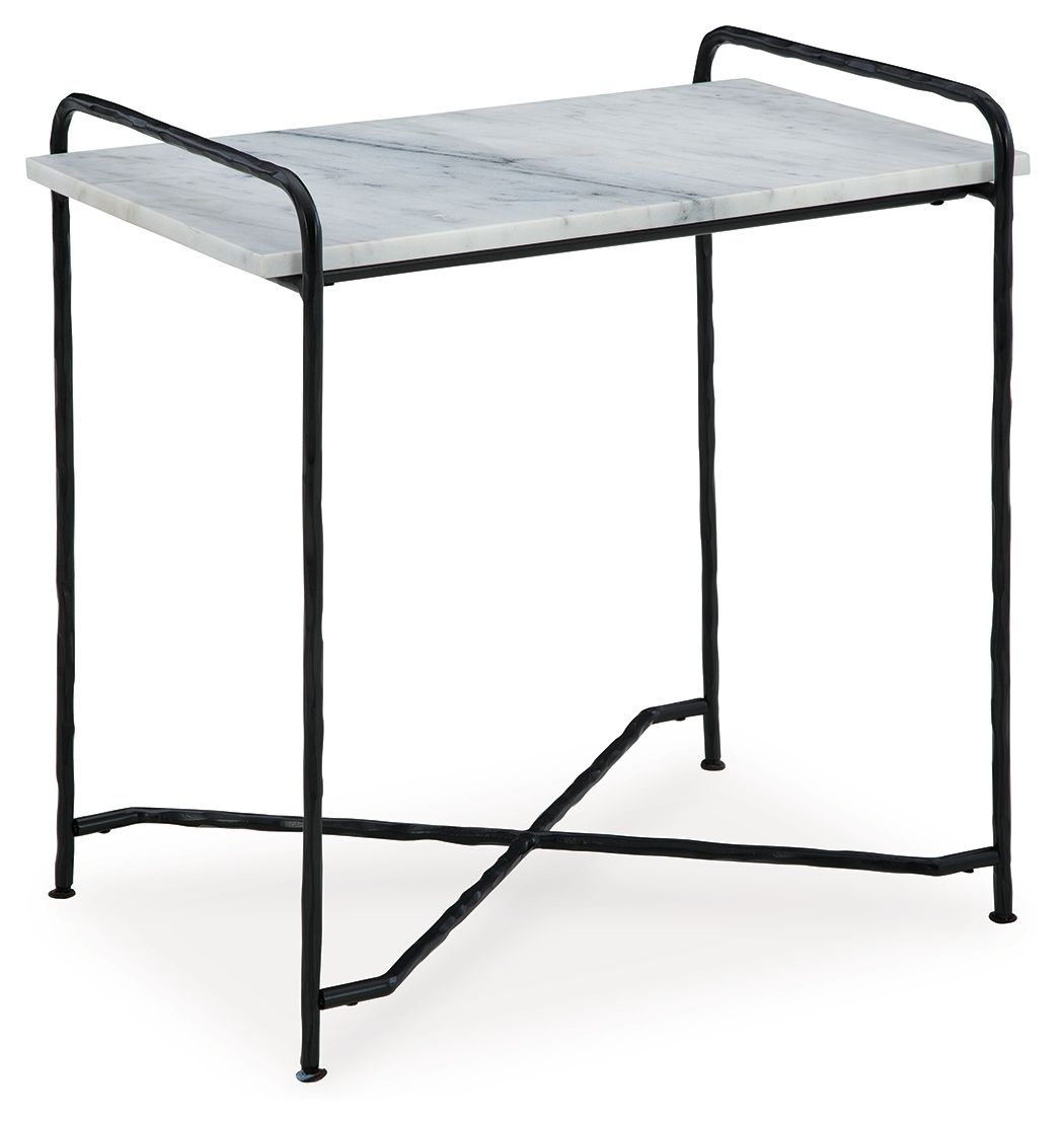 Ashber - Accent Table - White / Black