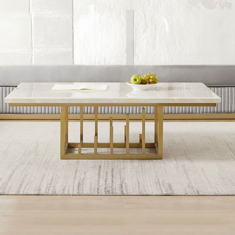 HD-06 - Coffee Table - Marble Look / Gold