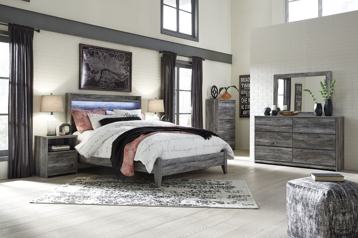 Baystorm - Panel Bedroom Set - Gray