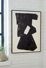 Garviery - Wall Art - Black / Cream