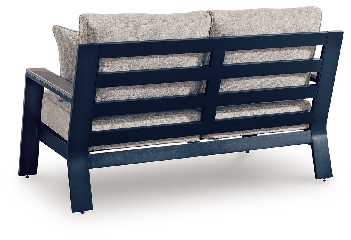 East Beach - Loveseat With Cushion - Blue