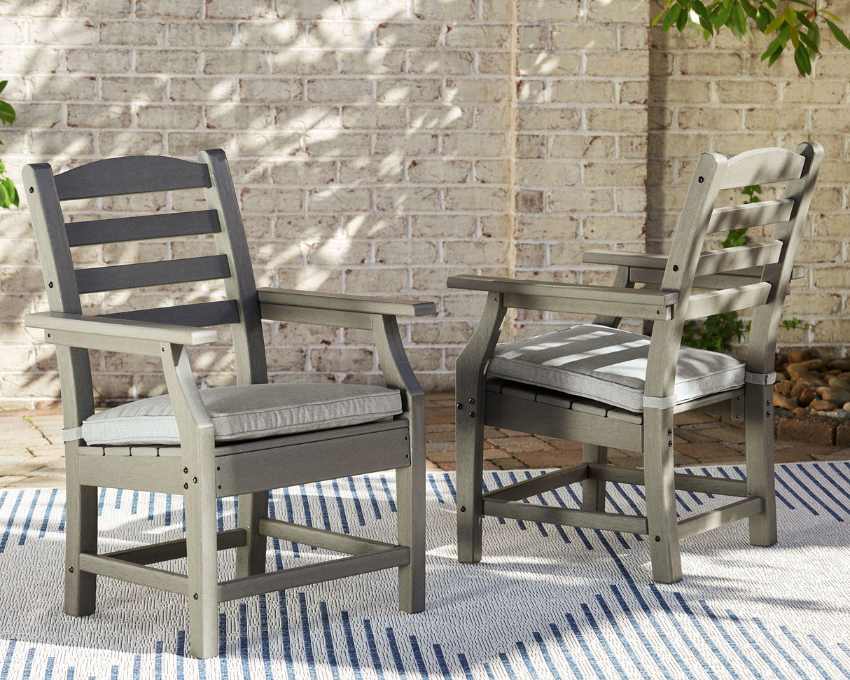Visola - 7 Pc. - Dining Set with 6 Chairs - Gray