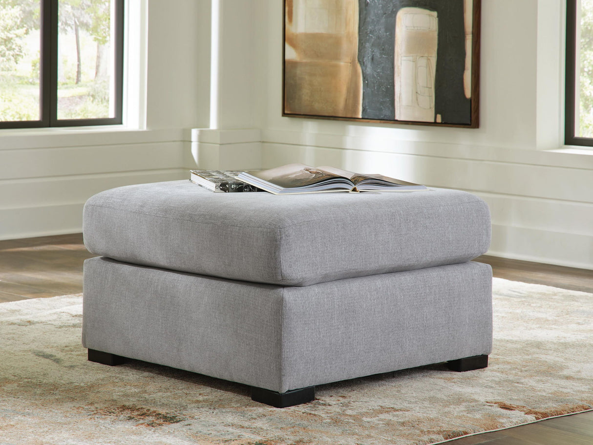 Lakepoint - Oversized Accent Ottoman - Nickel