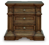 Frantanna - Three Drawer Night Stand - Brown