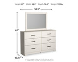Stelsie - Dresser, Mirror - White