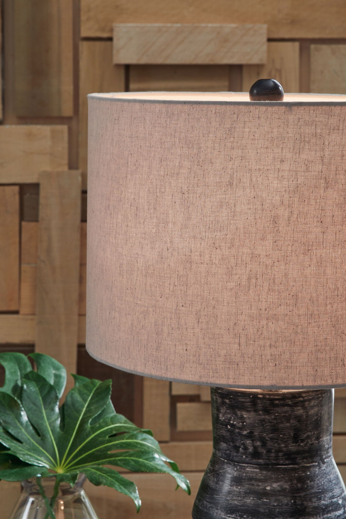 Kerbert - Terracotta Table Lamp - Distressed Black