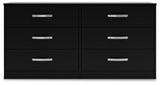 Finch - Six Drawer Dresser - 29'' Height - Black