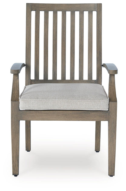 Rainier Ranch - Arm Chair With Cushion (Set of 2) - Brown / Beige