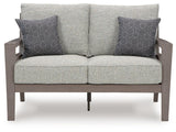 Hillside Barn - Loveseat W/Cushion - Gray / Brown