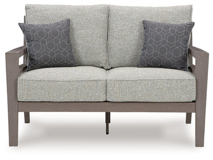 Hillside Barn - Loveseat With Cushion - Gray / Brown