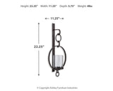 Ogaleesha - Wall Sconce - Brown