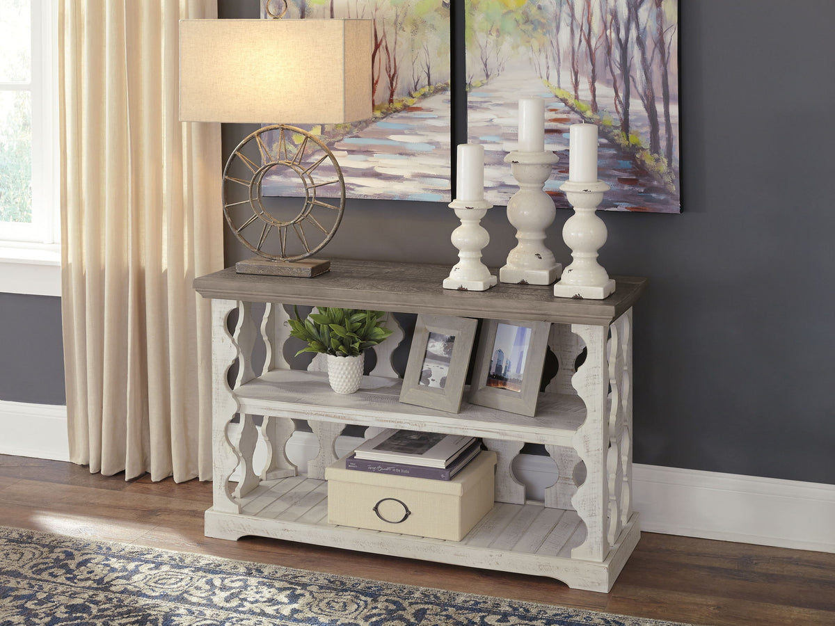 Havalance - Console Sofa Table - Gray / White