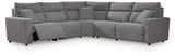 Modmax II - Reclining Sectional - Salt And Pepper